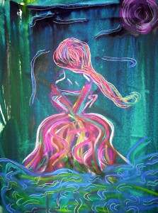 Waterlady at night 